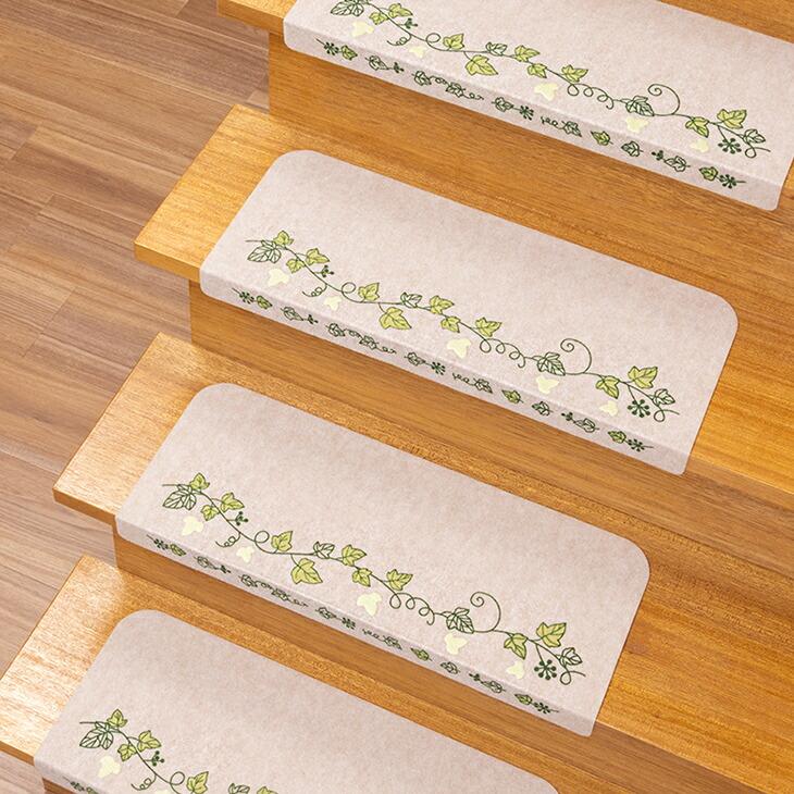 階段マット 15枚組 光る 転倒防止 おくだけ吸着 洗える 滑り止め マット ペット 蓄光 |  | 02