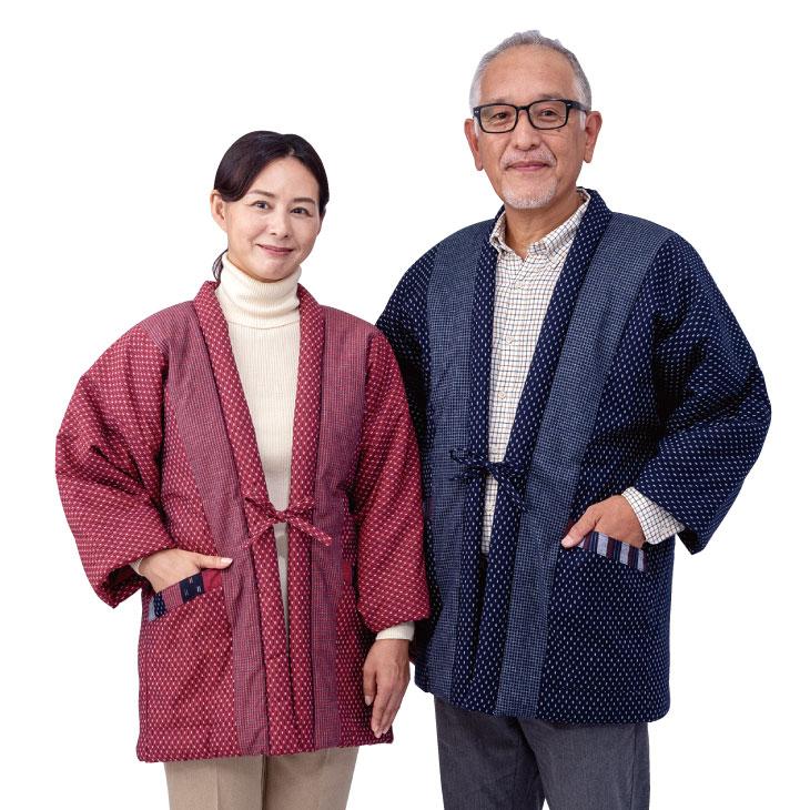 日本製 久留米織 わた入りふっくらはんてん | 