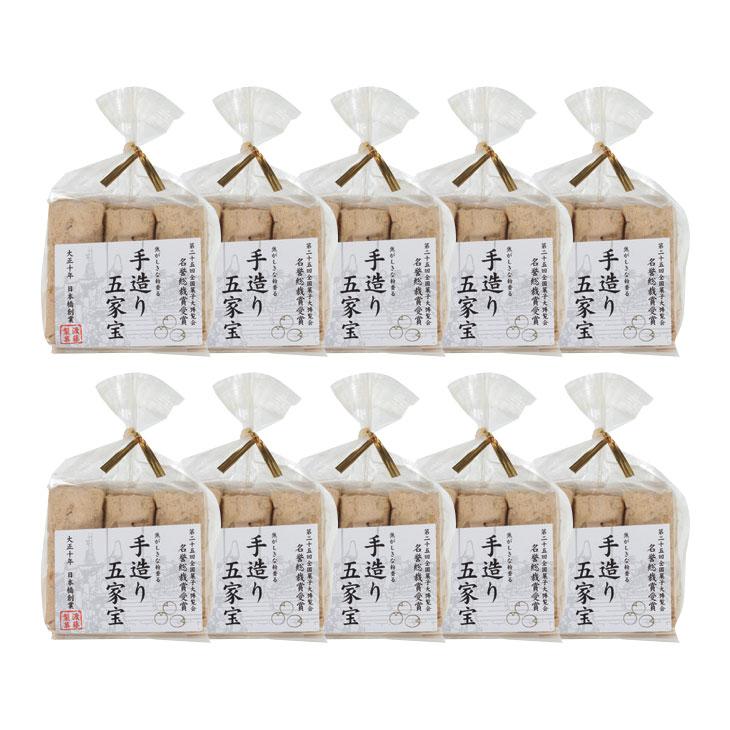五家宝 10袋 極上 手作り ごかぼう 埼玉 熊谷 和菓子 銘菓 きな粉 茶菓子 五嘉棒 100年フード 埼玉三大銘菓 御家宝 |  | 01
