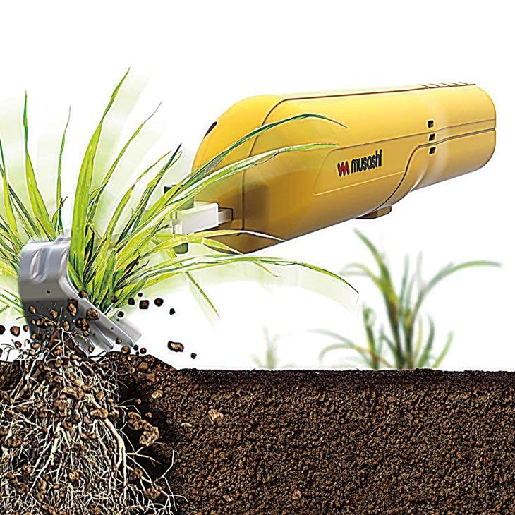 充電式除草バイブレーターミニ 振動除草 軽量 コンパクト 安全設計 根こそぎ コードレス ファミリー・ライフ TVショッピング ファミラ | musashi(DIY)