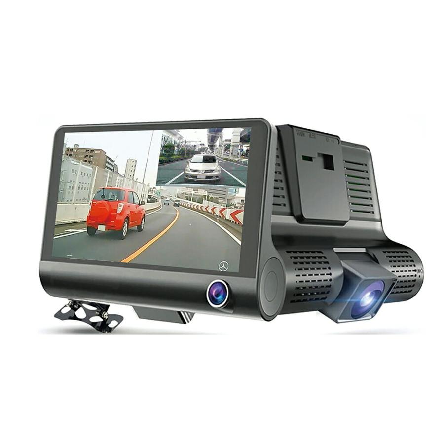 12インチ　ドライブレコーダー　2021モデル 前後室内3カメラ 前後室内カメラ ドライブレコーダー 前後 3カメラ 前後車内カメラ 64GBカード付き 170