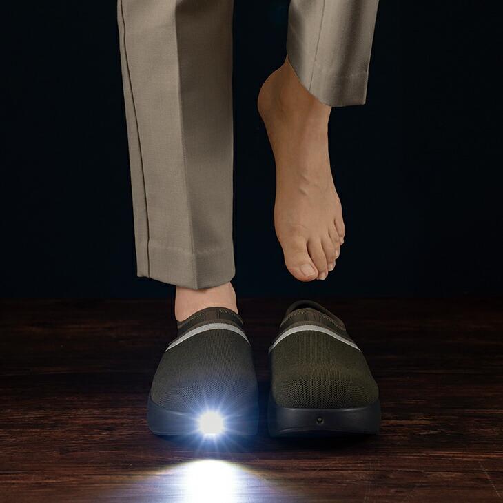SONAENO 防災ライトルームシューズ 防災グッズ 防災スリッパ 避難用 スリッパ 多機能 防災用ルームシューズ LEDライト付き 光るルームシューズ | 