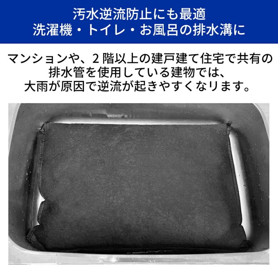 土嚢 水で膨らむ 土のう 袋 土嚢袋 10枚組 土砂不要 使い切りタイプ 吸水式 簡易土のう 台風 ゲリラ豪雨 浸水 対策 |  | 03