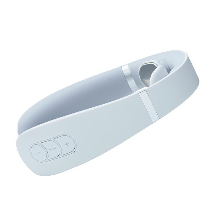 エイミー ネックマッサージャー 低周波 温熱 首 肩 マッサージ機 ハンズフリー 管理医療機器 20段階調節 USB充電式 パッド付 リモコン付 1年保証 ホワイト | AiMY | 08