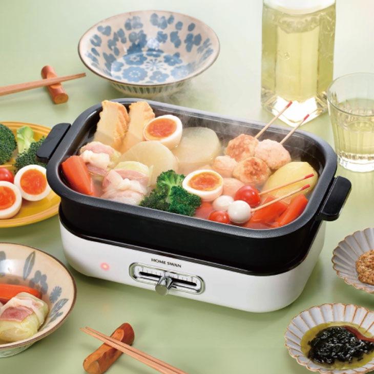 ソロ ホットプレート 深鍋プレート付き フタ付き 小型 焼肉 一人用