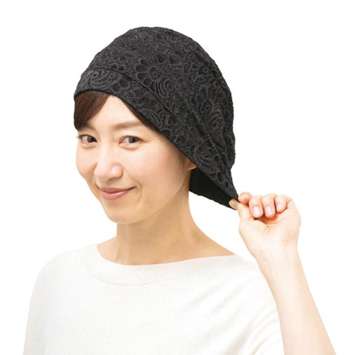 髪にやさしい内側シルクのレース帽子 |  | 11