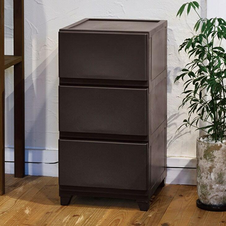 スリムチェスト 3段 側面化粧仕上げ 収納 |  | 01