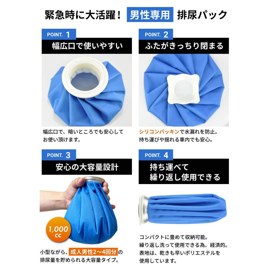 新 男性用排尿パック2個組 携帯トイレ 非常用 防災備蓄 |  | 06