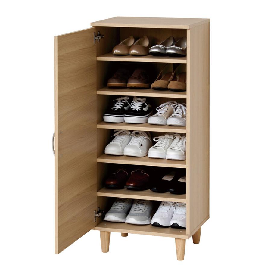 脚付きシューズボックス 片開き 45cm幅 下駄箱 シューズラック 収納 |  | 01