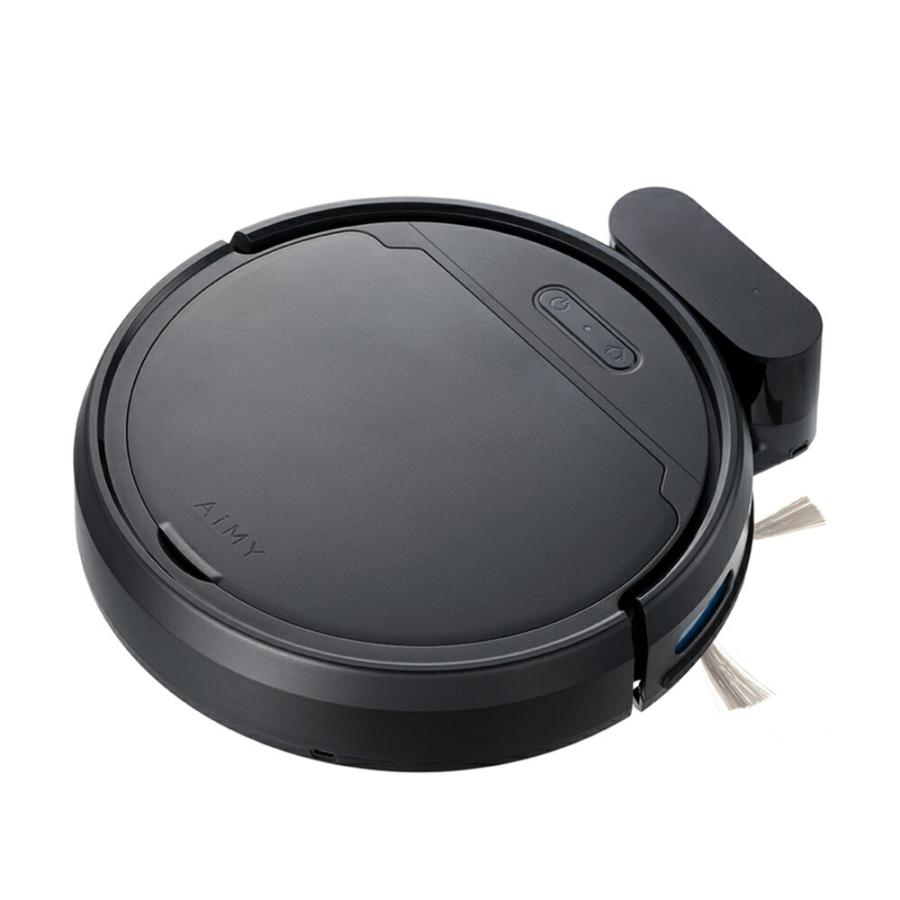 エイミー 全自動ロボットクリーナー 吸引 床拭き 自動充電 落下防止 段差 赤外線センサー ジャイロセンサー 壁沿い マッピング らせん走行 おしゃれ 家電 | AiMY