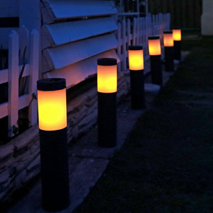 ラタン調 ポールライト3本組 LED ソーラー充電 太陽光充電 置くだけ 刺すだけ ガーデンライト 屋外 自動点灯 |  | 03