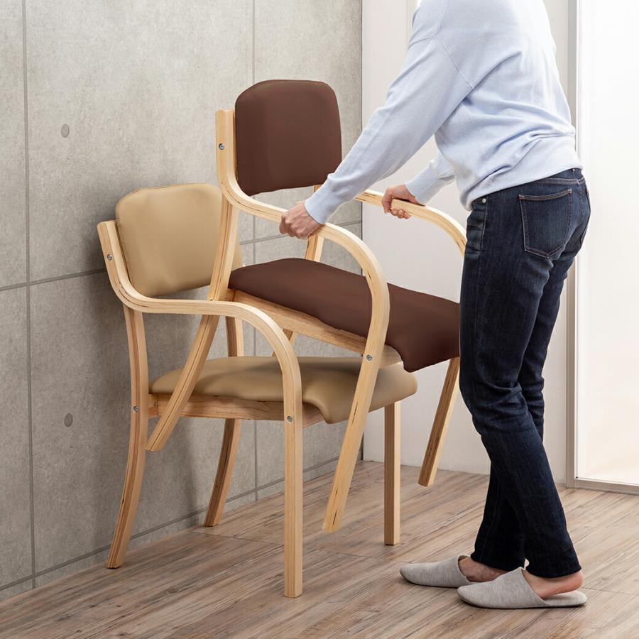 日本製 立ち座りサポートチェア 完成品 低反発クッション付き