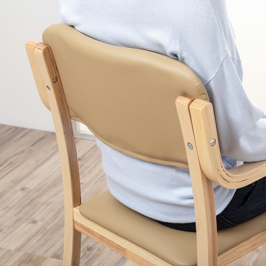 日本製 立ち座りサポートチェア 完成品 低反発クッション付き