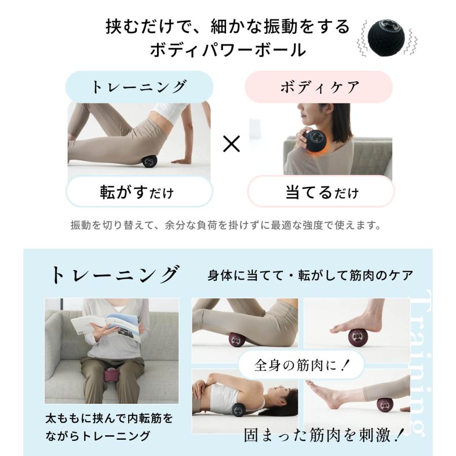 ボディパワーボール リカバー リカバリーボール 筋膜リリース 振動ボール 温冷機能 マッサージ トレーニング 筋トレ セルフケア リカバリー  コンパクト USB充電 : マックスレックス - 通販 - Yahoo!ショッピング