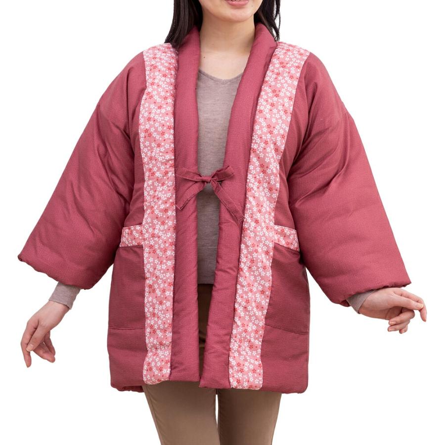 和風 暖か はんてん 半天 半纏 どてら 受験生 プレゼント 部屋着 防寒 ポケット レディース メンズ |  | 06