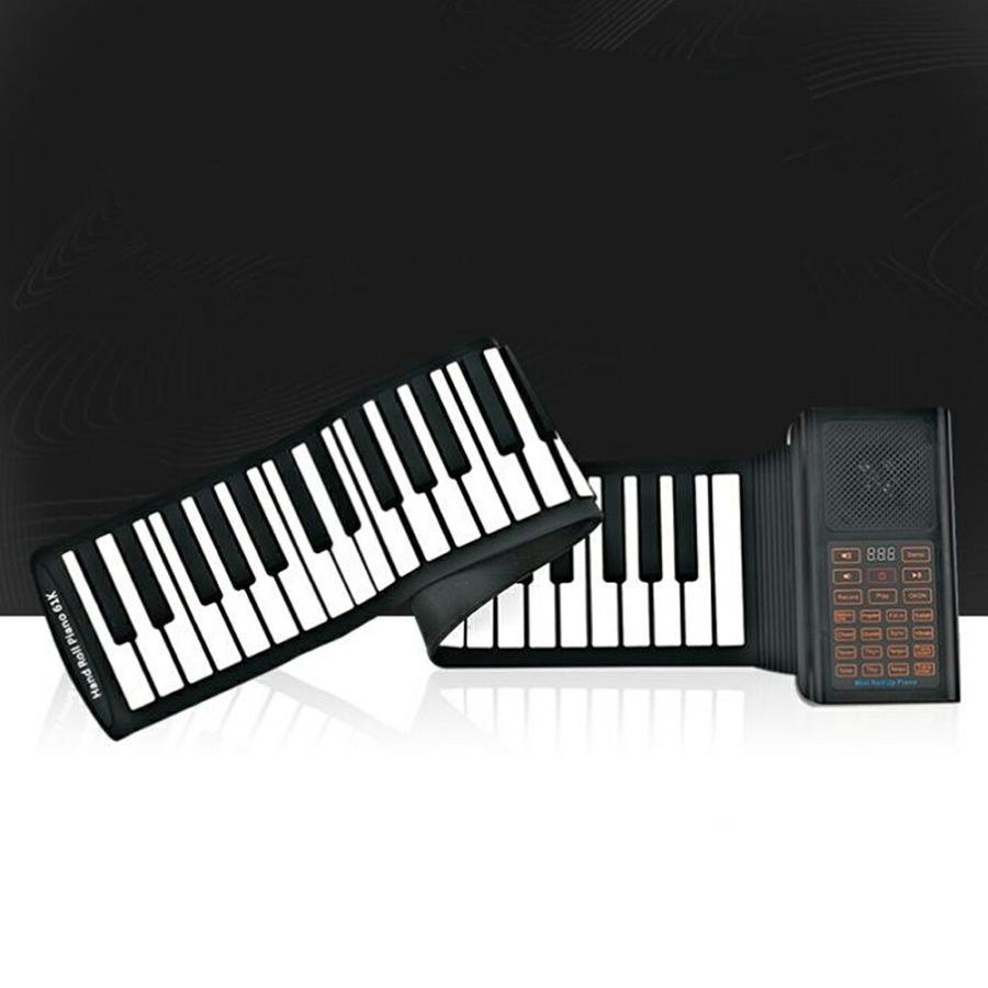 61鍵盤 ロールアップピアノ ピアノ 61鍵 キーボード 持ち運び