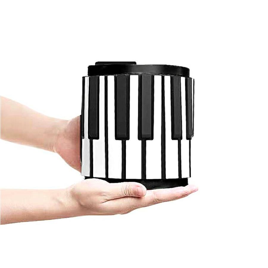 61鍵盤 ロールアップピアノ ピアノ 61鍵 キーボード 持ち運び 折りたたみ 電子ピアノ コンパクト 初心者 練習 子供 おもちゃ 楽器 USB充電式 録音 イヤホン |  | 05