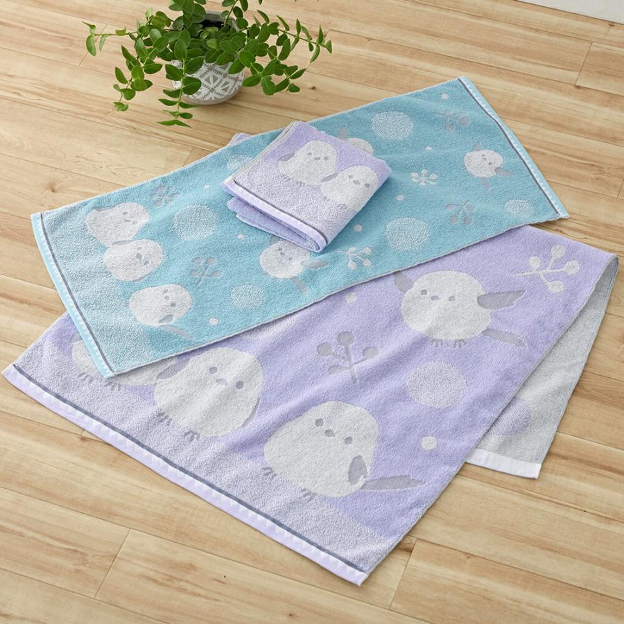 今治産タオル フェイスタオル 2色4枚組 今治タオル フェイスタオル シマエナガ 柄 4枚組 セット 日本製 かわいい 吸水性 柔らか 軽量 お買い得 プチギフト |  | 02