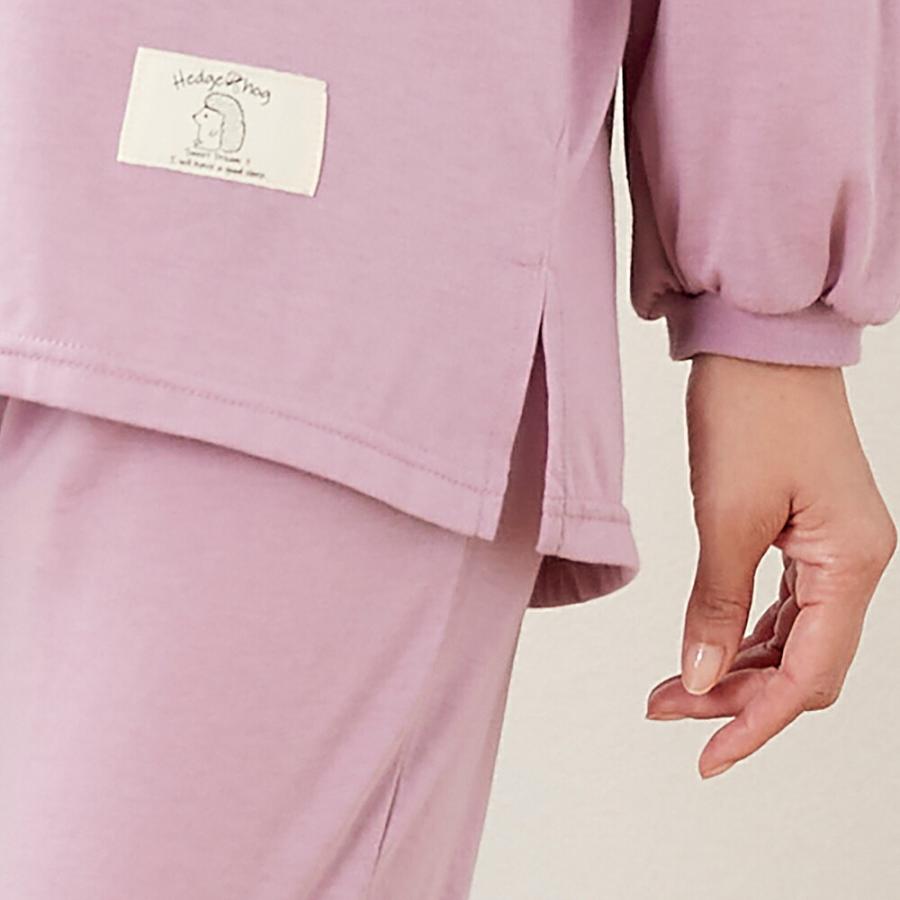 婦人綿混やわらか長袖ホームウエア2色組 ピンク・ブルーグリーン レディース パジャマ ルームウェア ホームウェア 長袖 2色組 綿混 部屋着 女性 上下セット |  | 12