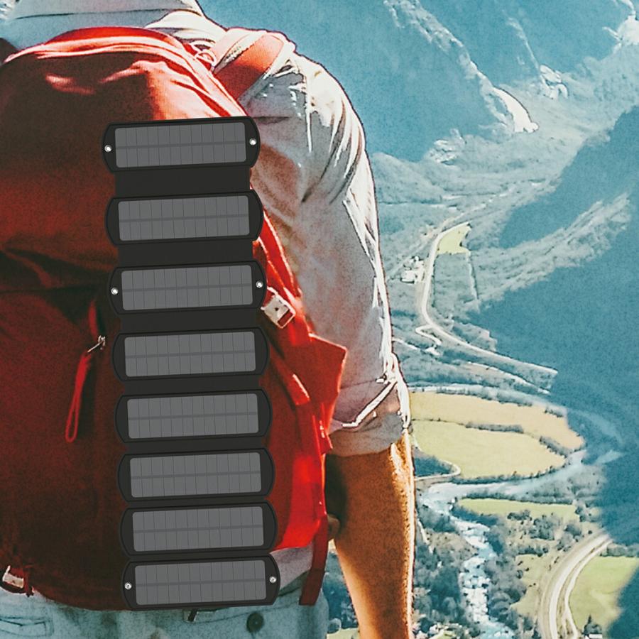 ソーラー充電器 8パネル ソーラーパネル 10W コンパクト 軽量 スマホ 充電 タブレット アウトドア キャンプ 災害 非常用 防災グッズ 登山 高効率 折りたたみ式 |  | 03
