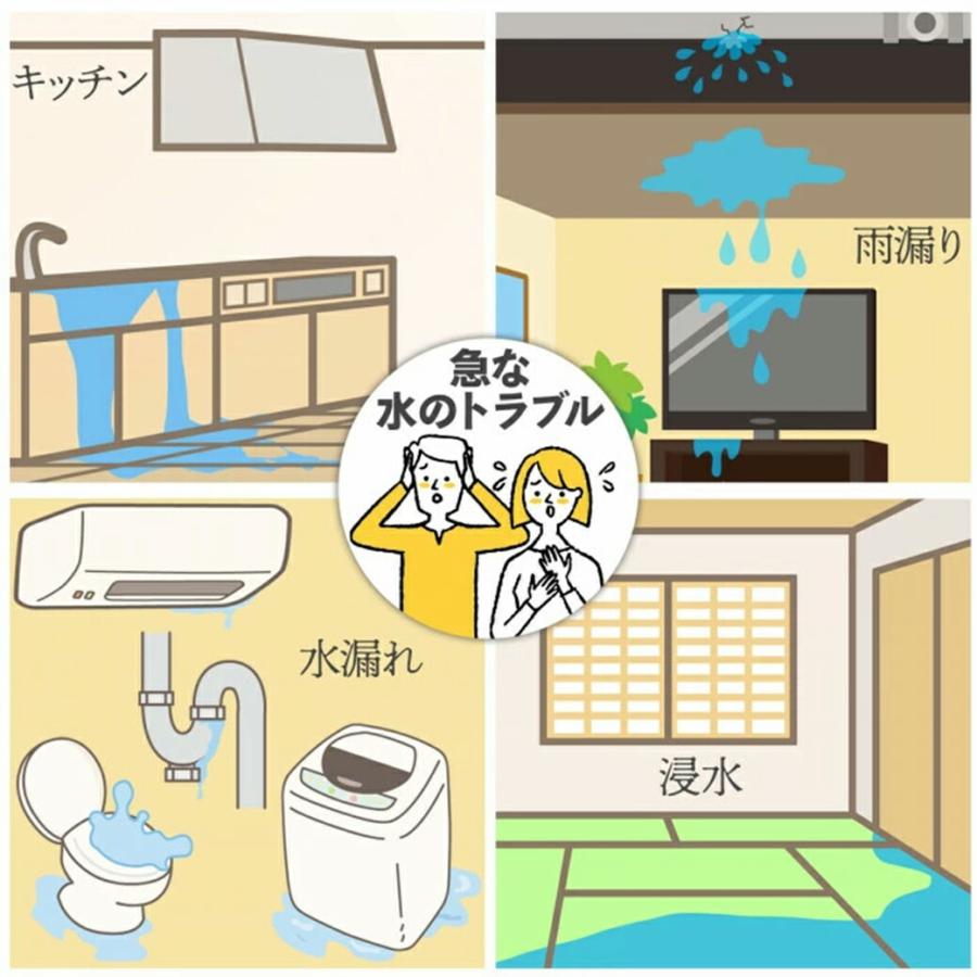 防災用吸水シート 30枚 吸水シート 防災 浸水対策 雨漏り 水漏れ 災害 応急処置 備蓄 止水シート 土嚢 代わり 高吸水性樹脂 軽量 コンパクト |  | 03