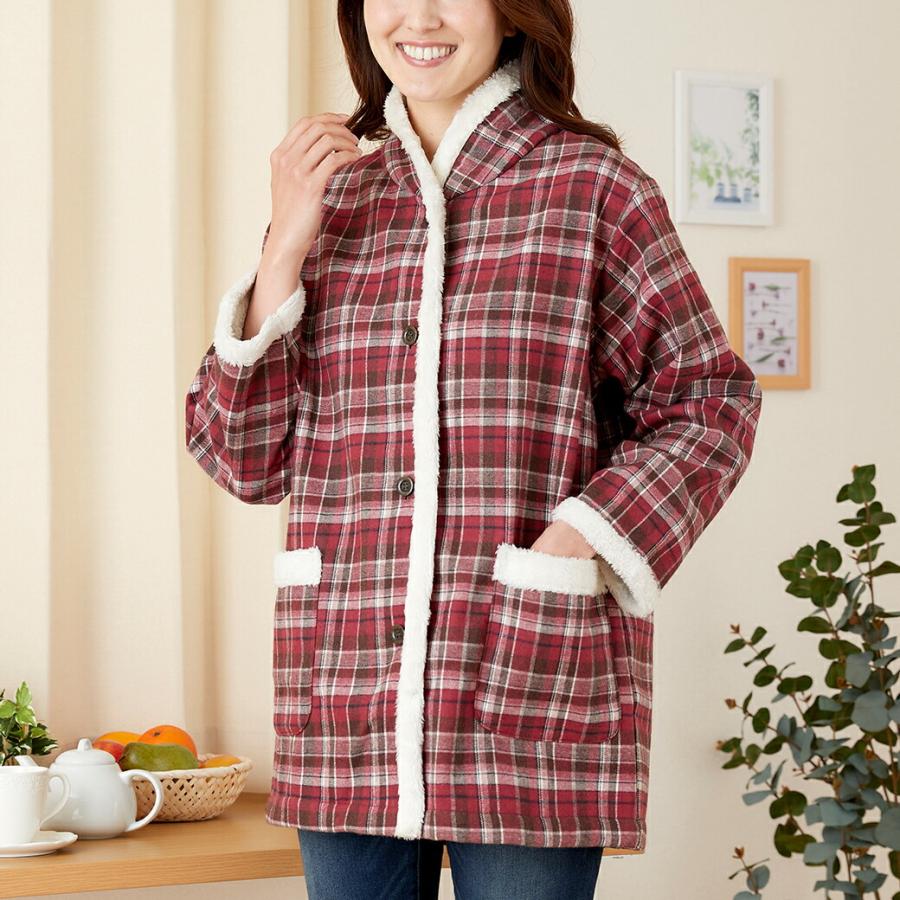 裏ボア使いホームジャケット あったか 冷え対策 部屋着 メンズ レディース 防寒 モコモコ ボア |  | 01