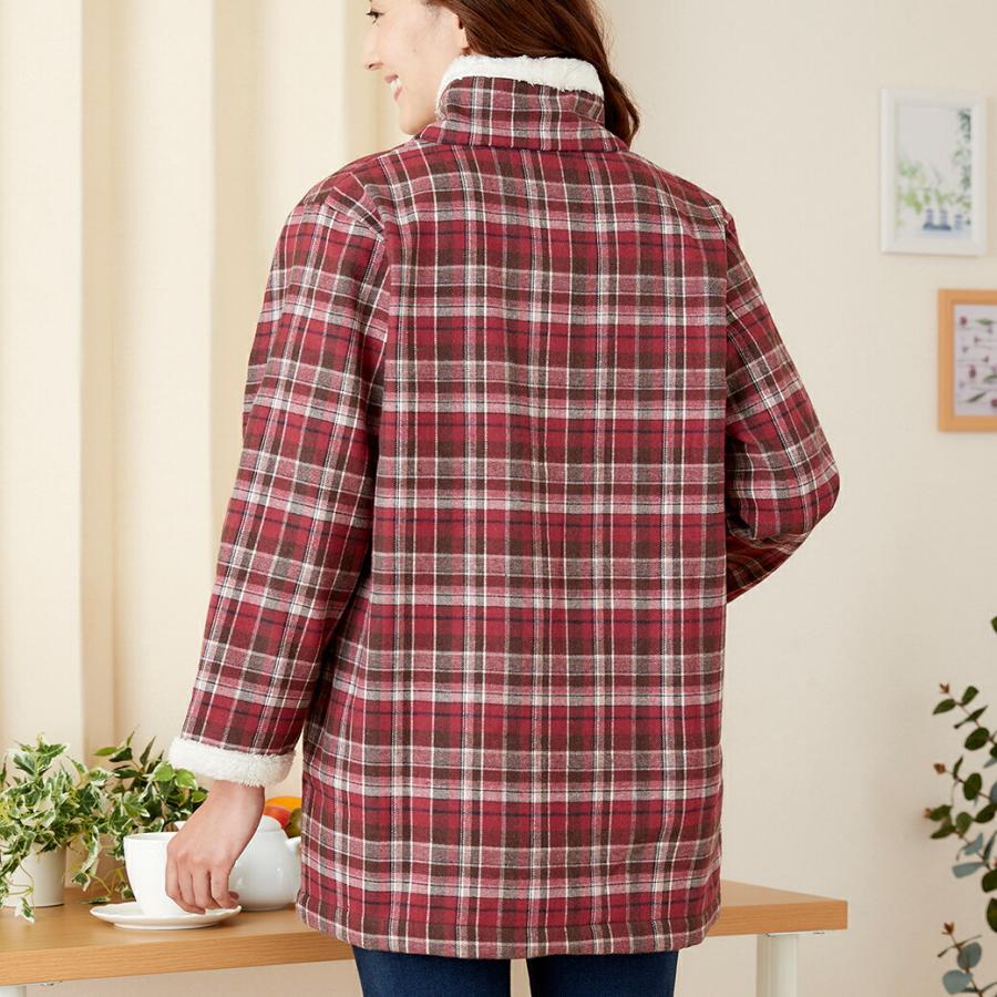 裏ボア使いホームジャケット あったか 冷え対策 部屋着 メンズ レディース 防寒 モコモコ ボア |  | 07