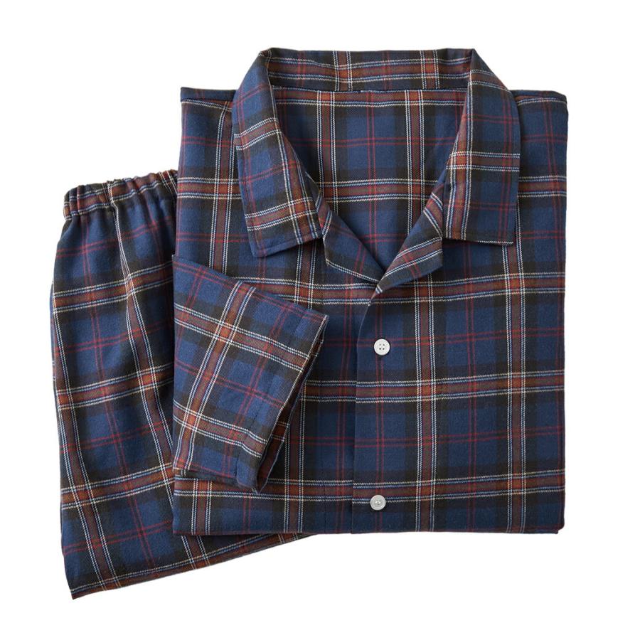 綿混起毛 紳士 パジャマ 2色組 メンズ 寝巻 |  | 01