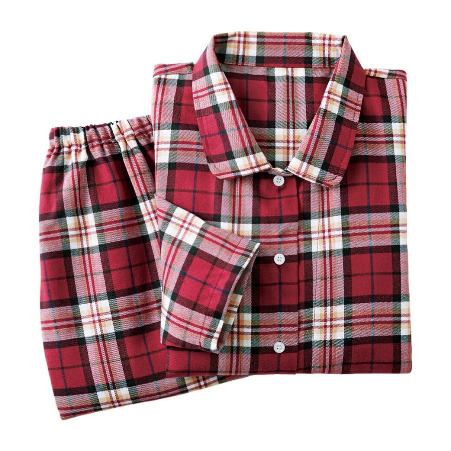 綿混起毛 婦人 パジャマ 2色組 レディース 寝巻 |  | 01