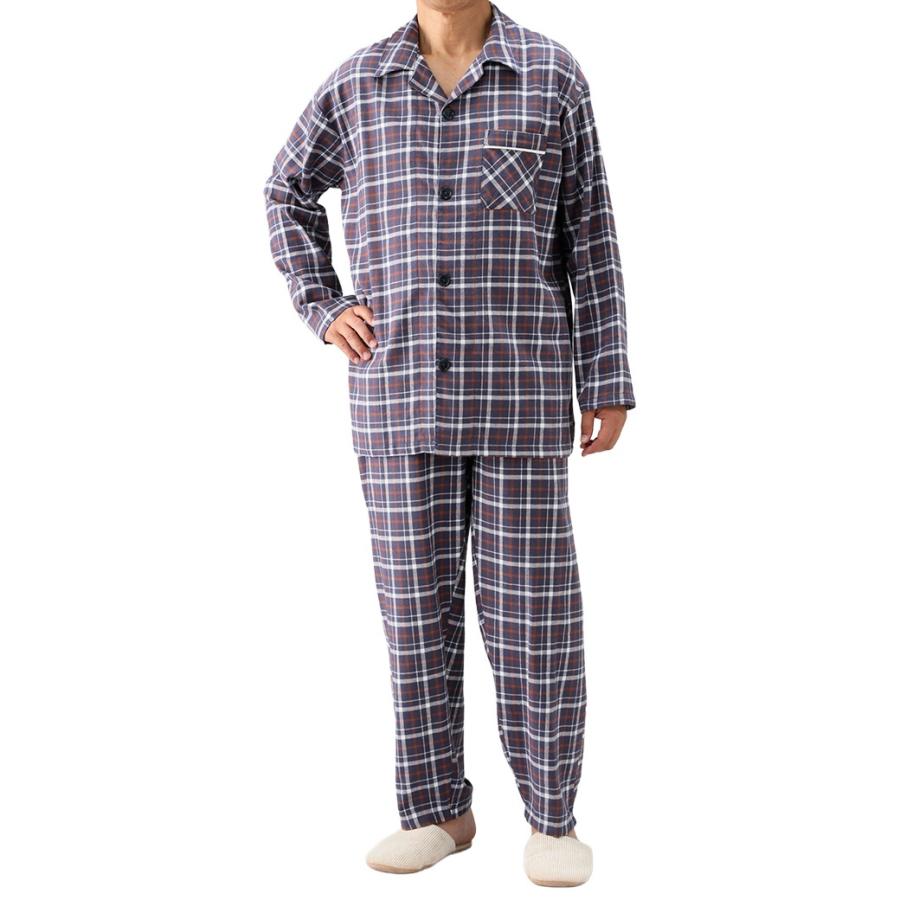 綿100％チェック柄パジャマ2色組同サイズ |  | 02