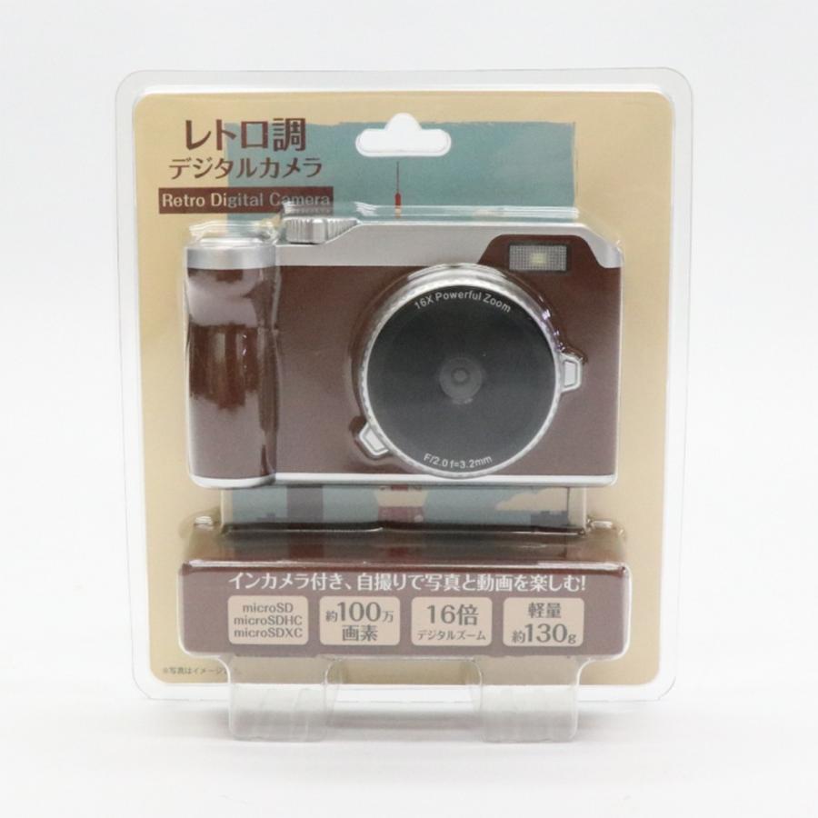 レトロ調 デジタルカメラ デジカメ コンデジ 自撮り インカメラ 動画