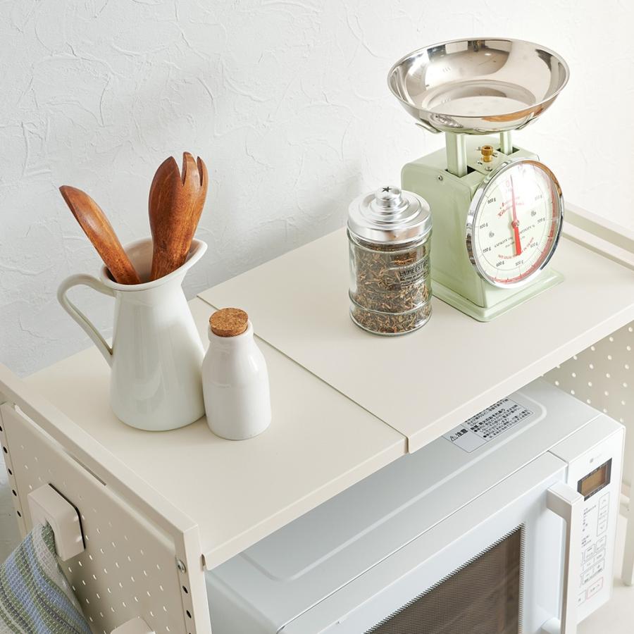 伸縮 レンジ上 キッチンラック 2段 卓上 KR-3752 |  | 02