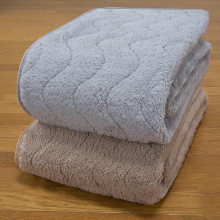 吸湿発熱ボリューム敷パッド 2色組 グレー ベージュ 敷きパッド シングル 吸湿発熱 ムートン調 ボリューム 暖かい 冬用 敷パッド セット 敷布団 カバー 洗える |  | 05