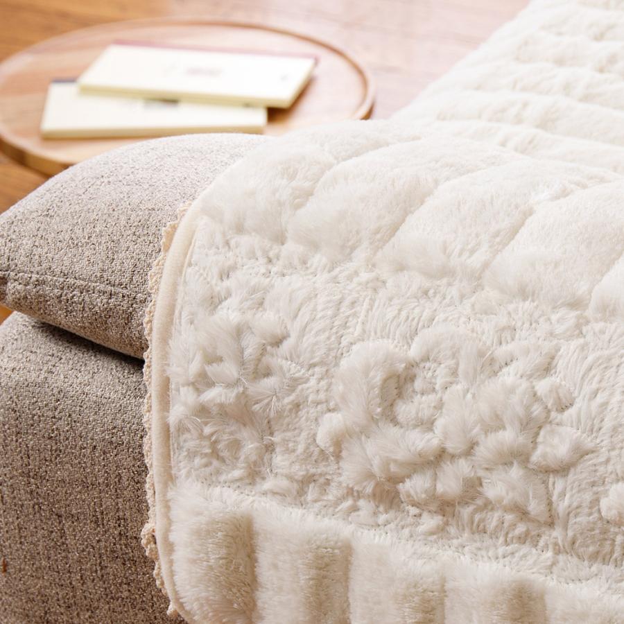 トーションレース付きふわふわローズソファカバー 1人掛用 |  | 01