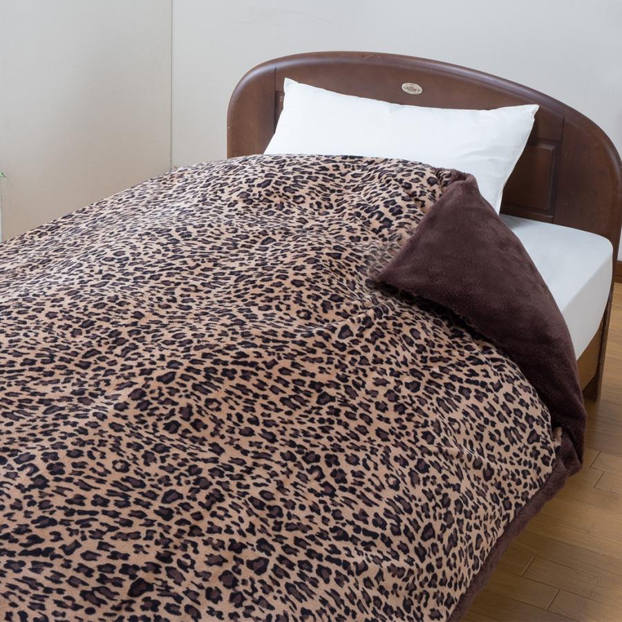 ヒョウ柄 あったか掛カバー 2色組 | 