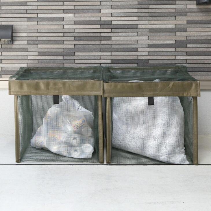 ゴミ出し番長カラスルー ゴミ出し ボックス カラスよけ カラスネット ゴミ箱 折りたたみ 90L 軽量 ベランダ 屋外 ゴミネット ボックス |  | 07