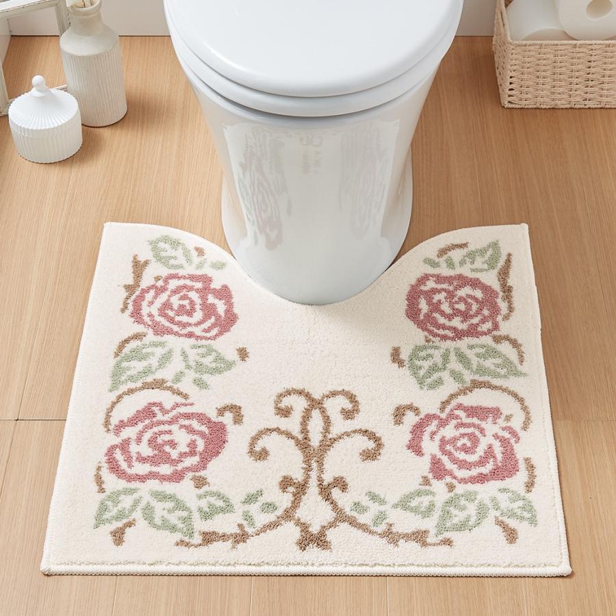 トイレマットシリーズ「ローズガーデン」レギュラーマット60×60cm | 