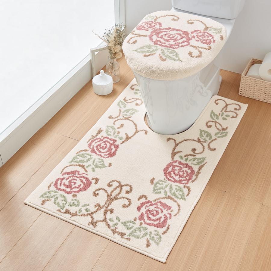 トイレマットシリーズ「ローズガーデン」耳長ロングマット60×100cm |  | 04