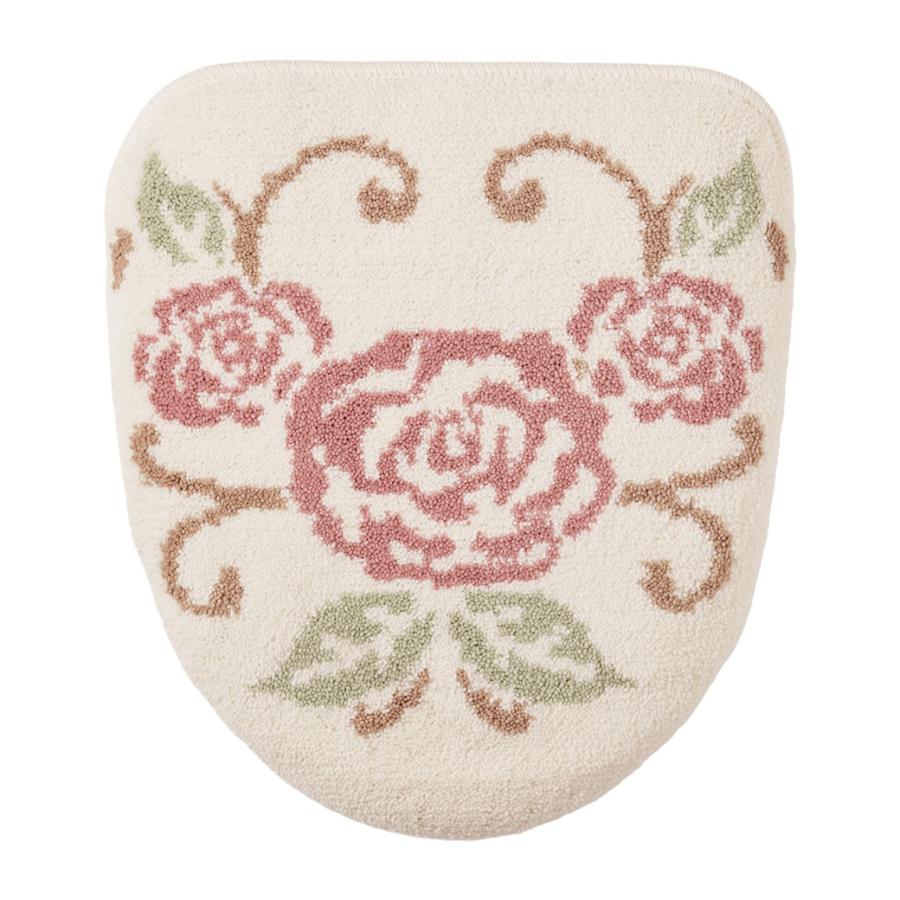 トイレマットシリーズ「ローズガーデン」洗浄暖房用フタカバー |  | 01