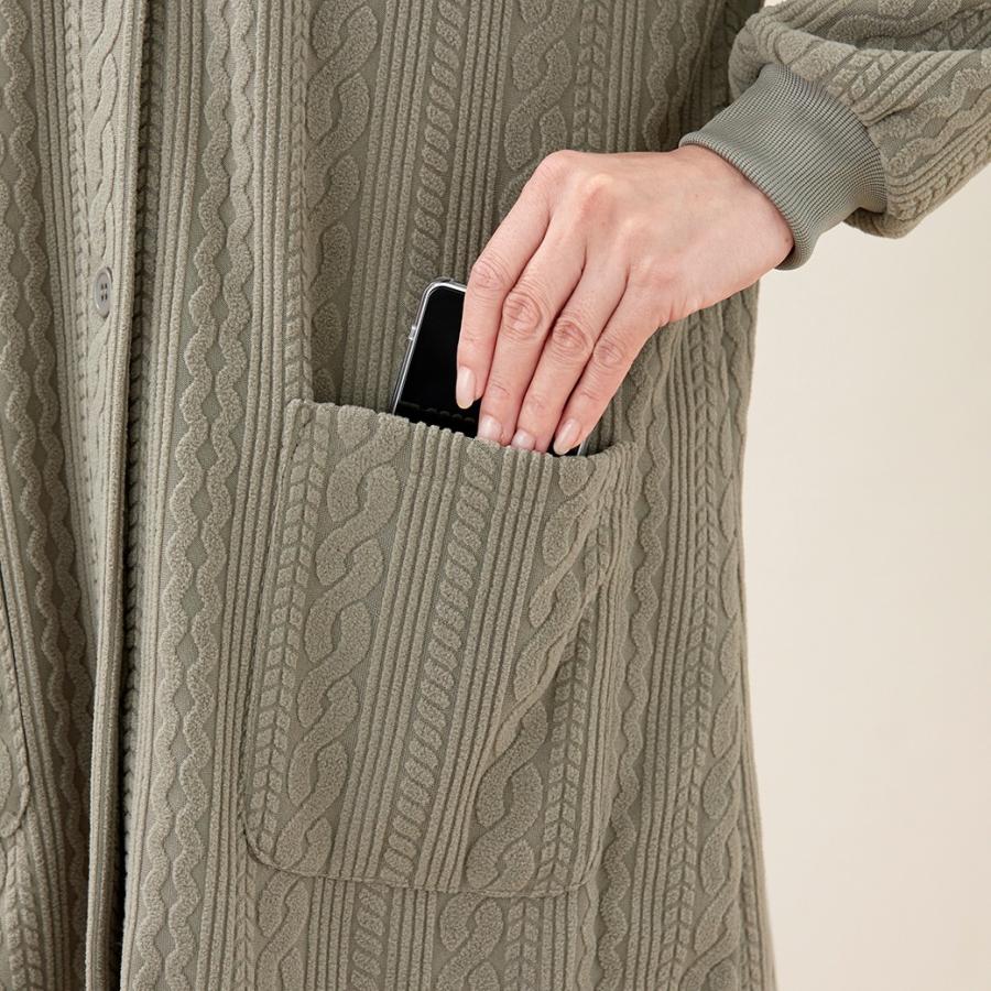 フリースケーブル柄かっぽう2色組 |  | 06