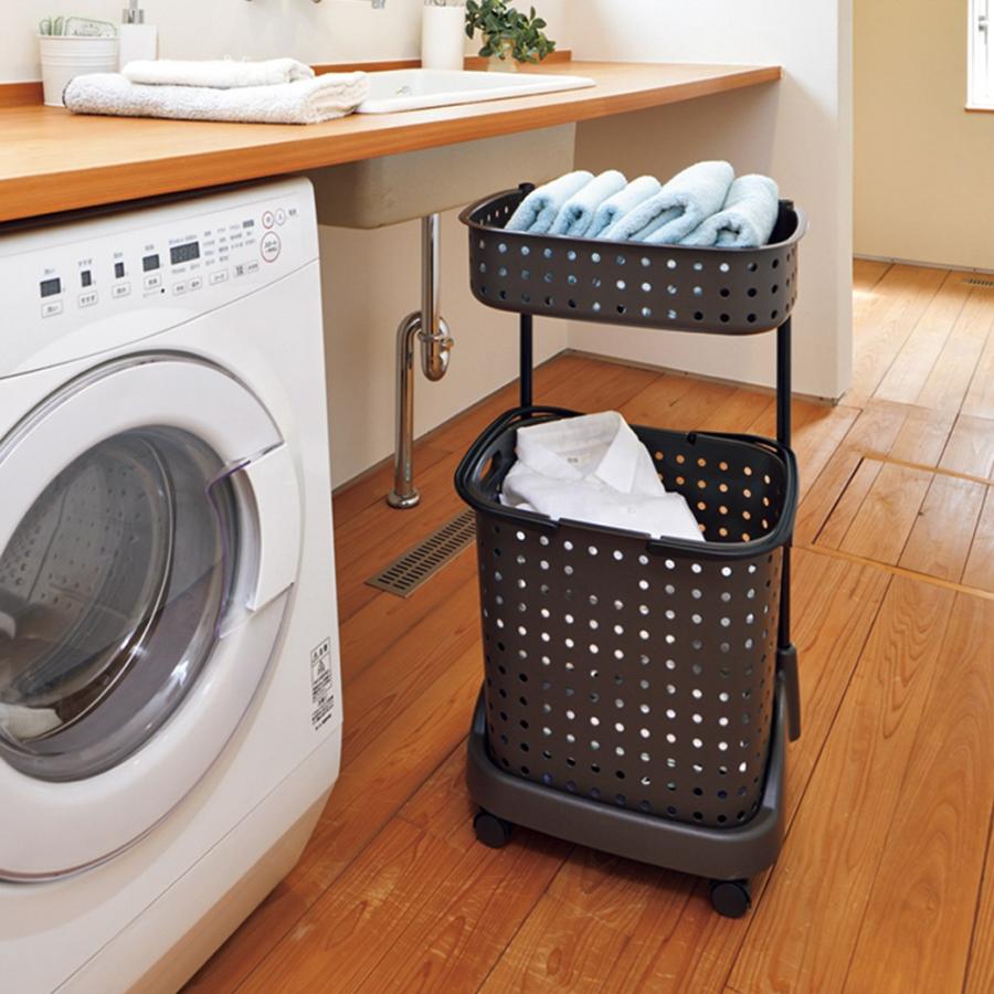 日本製 ランドリーバスケット 2段 |  | 03