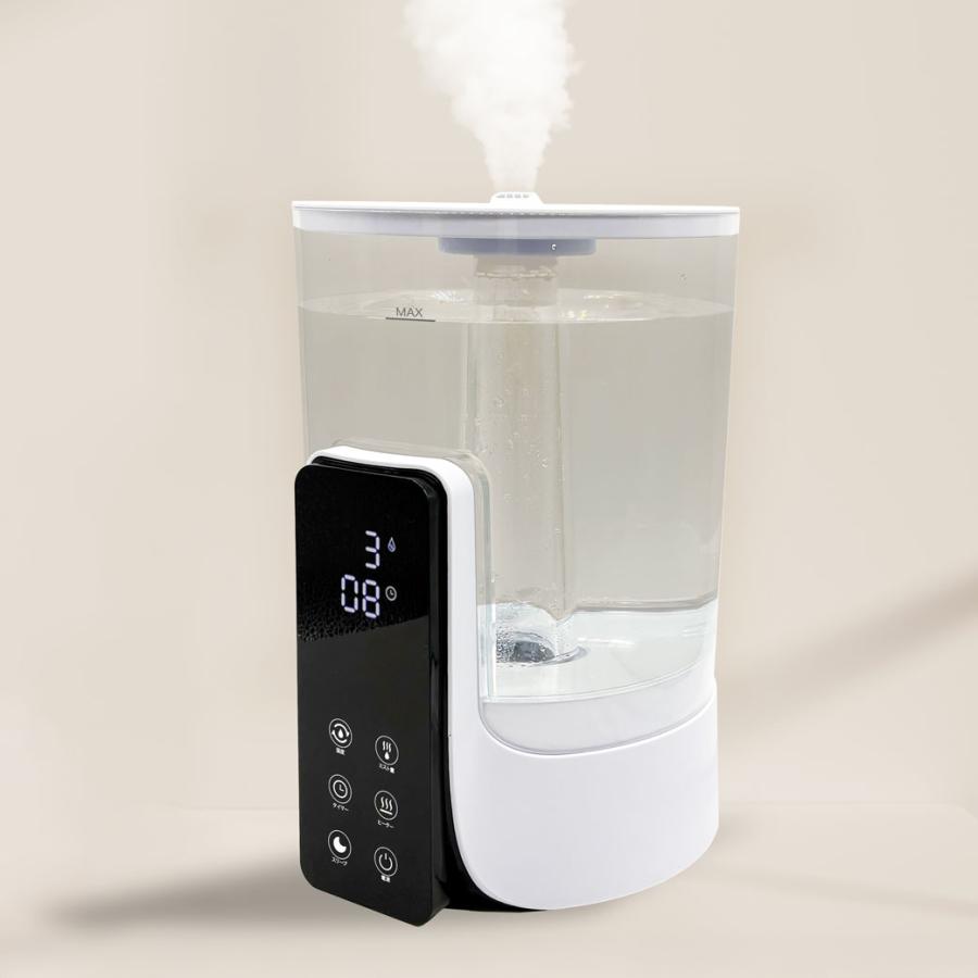 ハイブリッド加湿器 上部 給水式 ミスト OFFタイマー リモコン付属 5L