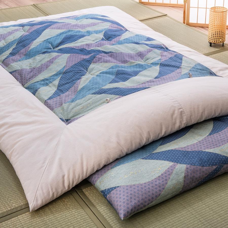 〈日本製〉手作り綿わた掛布団 掛け布団 シングル 天然素材 コットン 職人仕立て 吸湿 保温 和布団 ふっくら 熟睡 安眠 |  | 03