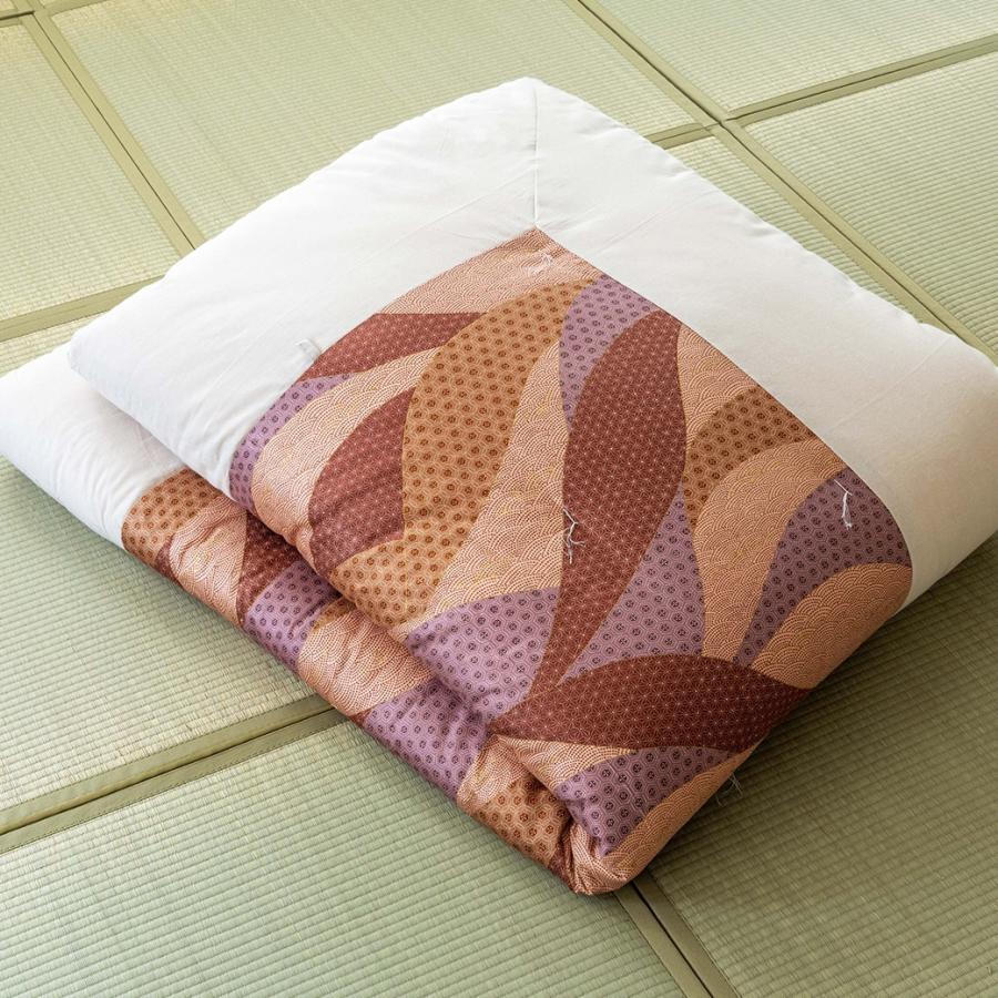 〈日本製〉手作り綿わた掛布団 掛け布団 シングル 天然素材 コットン 職人仕立て 吸湿 保温 和布団 ふっくら 熟睡 安眠 |  | 05