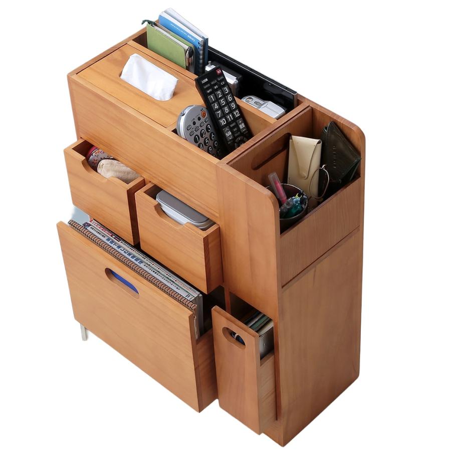 物の定位置が決まるワゴン キャスター付き 小物収納 収納ワゴン サイドワゴン リビング収納 |  | 02