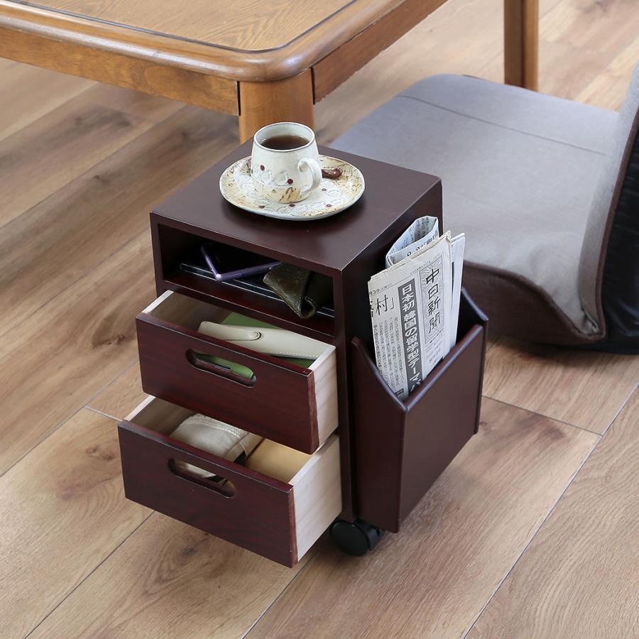 座椅子のサイドテーブルスリムワゴン ミニワゴンテーブル  サイドワゴン 収納 |  | 03