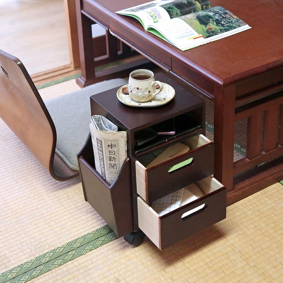 座椅子のサイドテーブルスリムワゴン ミニワゴンテーブル  サイドワゴン 収納 |  | 05