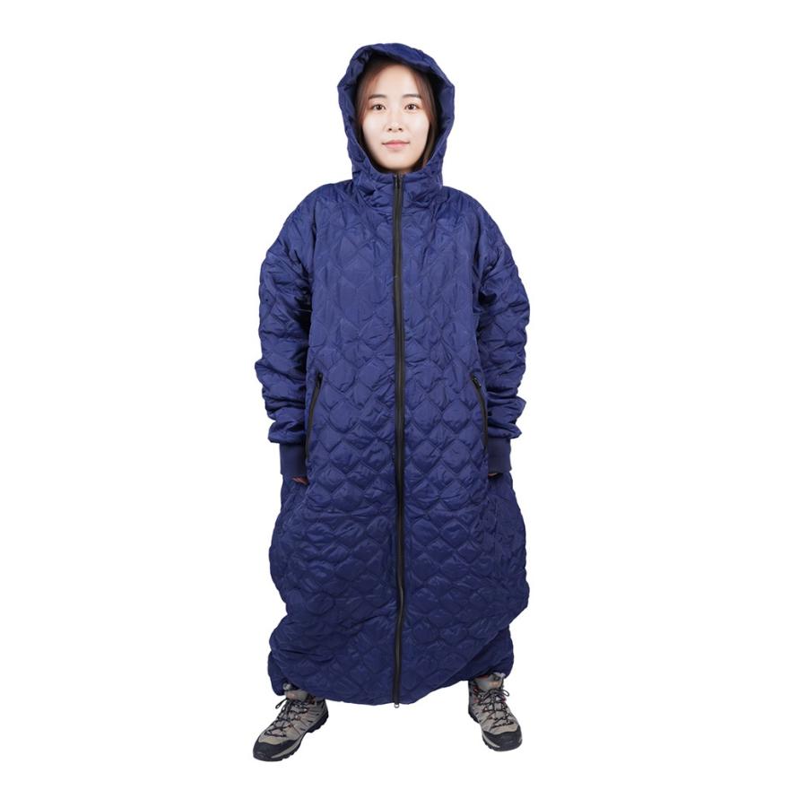 着る寝袋 Lサイズ リバーシブル アウトドア 防寒 キャンプ 前後ファスナー 撥水 人型寝袋 |  | 04