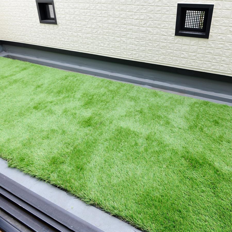 3層構造 リアル人工芝 100cmx500cm 敷くだけ 草が生えにくい構造 雑考
