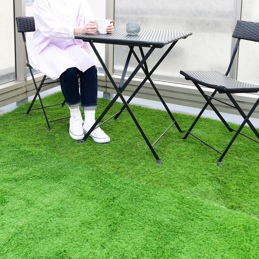 3層構造 リアル人工芝 100cmx500cm 敷くだけ 草が生えにくい構造 雑考